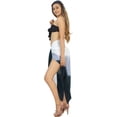 thumbnail image 3 of HAPPY BAY Women's Beachwear Summer Beach Wrap Bikini Wraps Sarong Coverups Skirt Bathing suit Swimsuit Swimwear Swim Cover up for Women One Size Navy, Tie Dye, 3 of 5