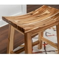 thumbnail image 3 of Linon Dale Saddle 24" Wood Counter Stool in Light Natural Brown, 3 of 10