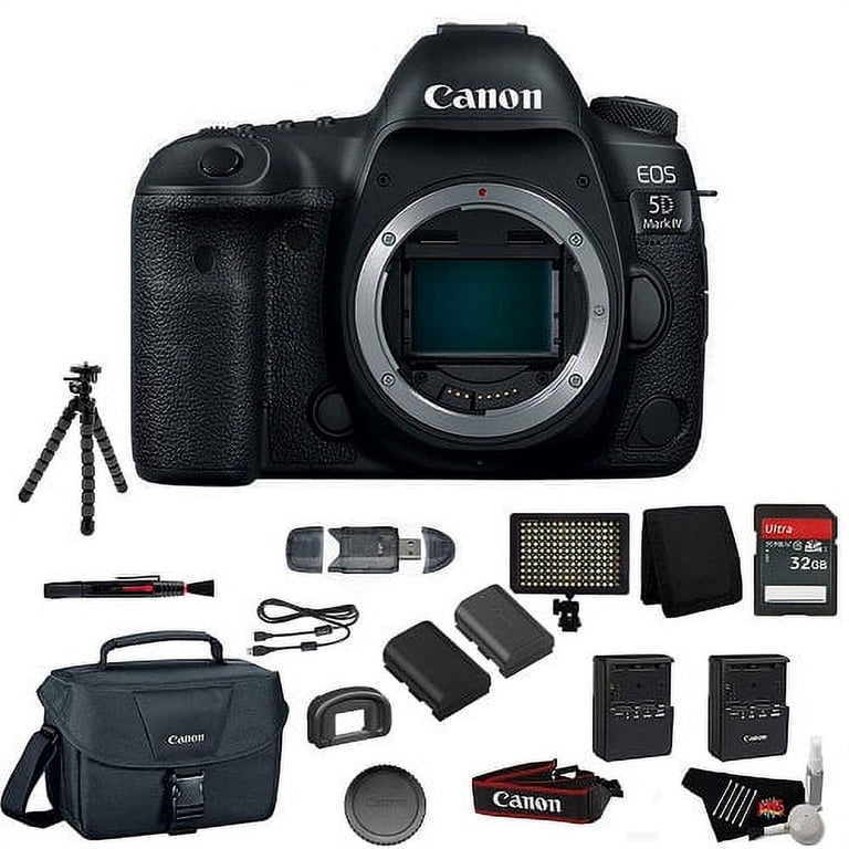 Canon EOS 5D Mark IV Full Frame Digital SLR Camera Body - Bundle