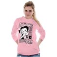 thumbnail image 5 of Betty Boop Kanji Hashtag Attitude Women's Long Sleeve T Shirt Brisco Brands S, 5 of 6
