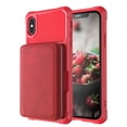 thumbnail image 2 of iPhone XR Wallet Case, Dteck iPhone XR Case with Credit Card Holder Slot Leather Wallet Shockproof Protective Zipper Pocket Purse Case For Apple iPhone XR 6.1 inch, Red, 2 of 9
