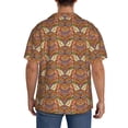 thumbnail image 3 of Sikiie Owl Mandala Men's Wrinkle Free Untucked Cuban Shirt Business Casual Button Down Shirts Short Sleeve ShirtLarge, 3 of 5