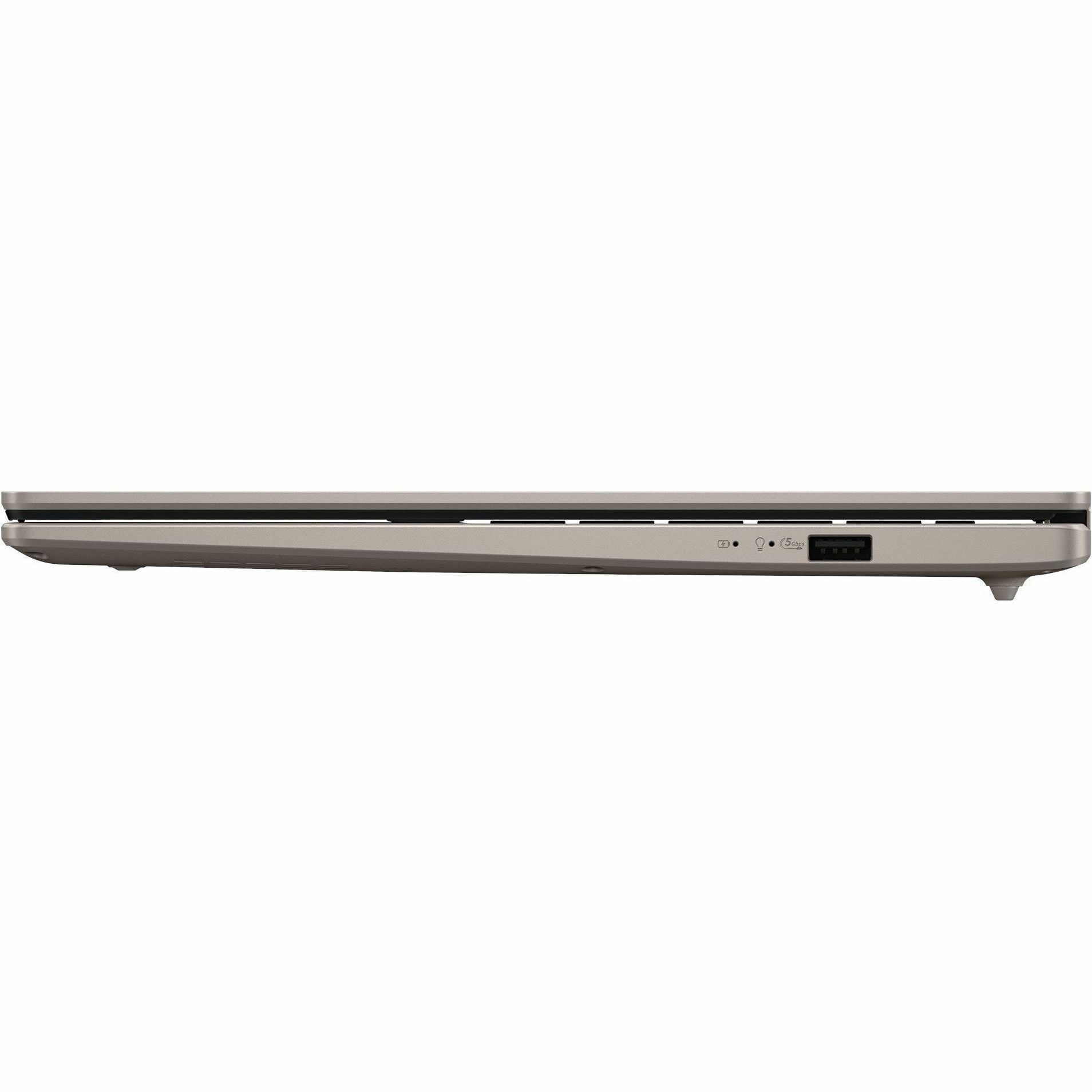 Asus VivoBook 14 M1407 M1407KA-PS74 14" Copilot+ PC Notebook, WUXGA, AMD Ryzen AI 7 350, 16 GB, 512 GB SSD, Platinum Gold