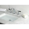 thumbnail image 2 of Kingston Brass KB8981CKL Kaiser Two-Handle 3-Hole Deck Mount Widespread Bathroom Faucet with Pop-Up Drain in Polished Chrome, 2 of 8