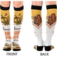 thumbnail image 2 of Coolnut Thanksgiving Turkey Compression Socks for Men & Women 1 Pack, Knee High Stockings for Running, Sport, Hiking & Travel, 2 of 6