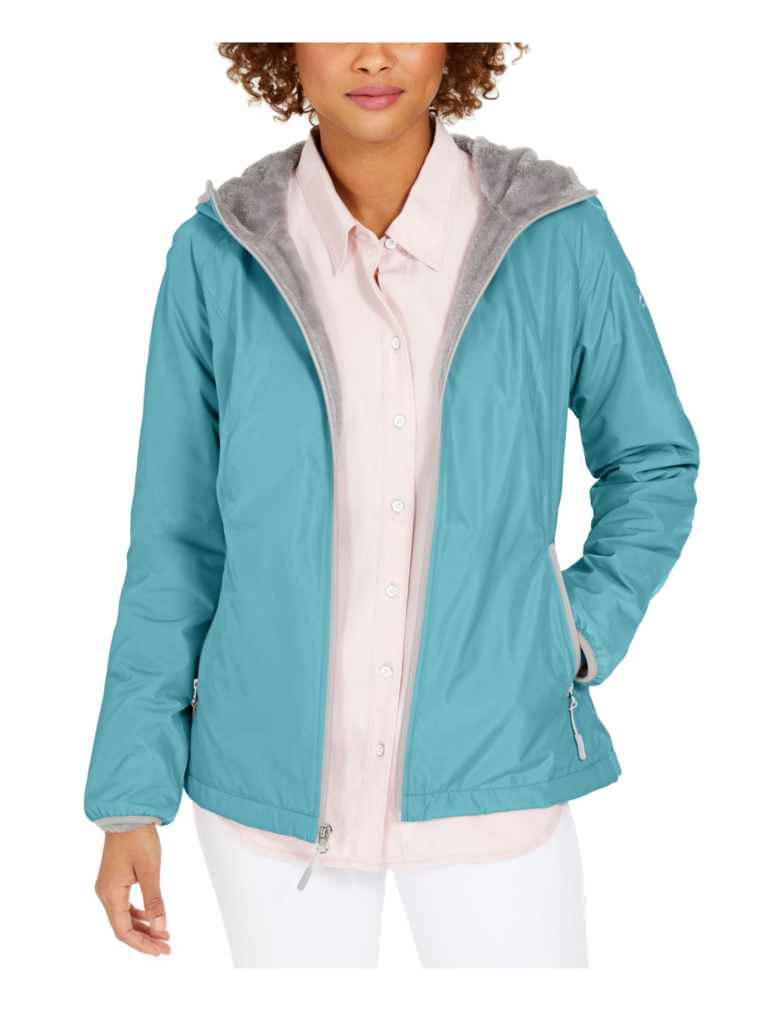 HFX Womens Quilted Cozy Sherpa Lined Jacket 