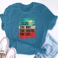 thumbnail image 5 of EcoLoom Jesus The Way Truth Life Christian Worship Short Sleeve Unisex T Shirt, 5 of 6
