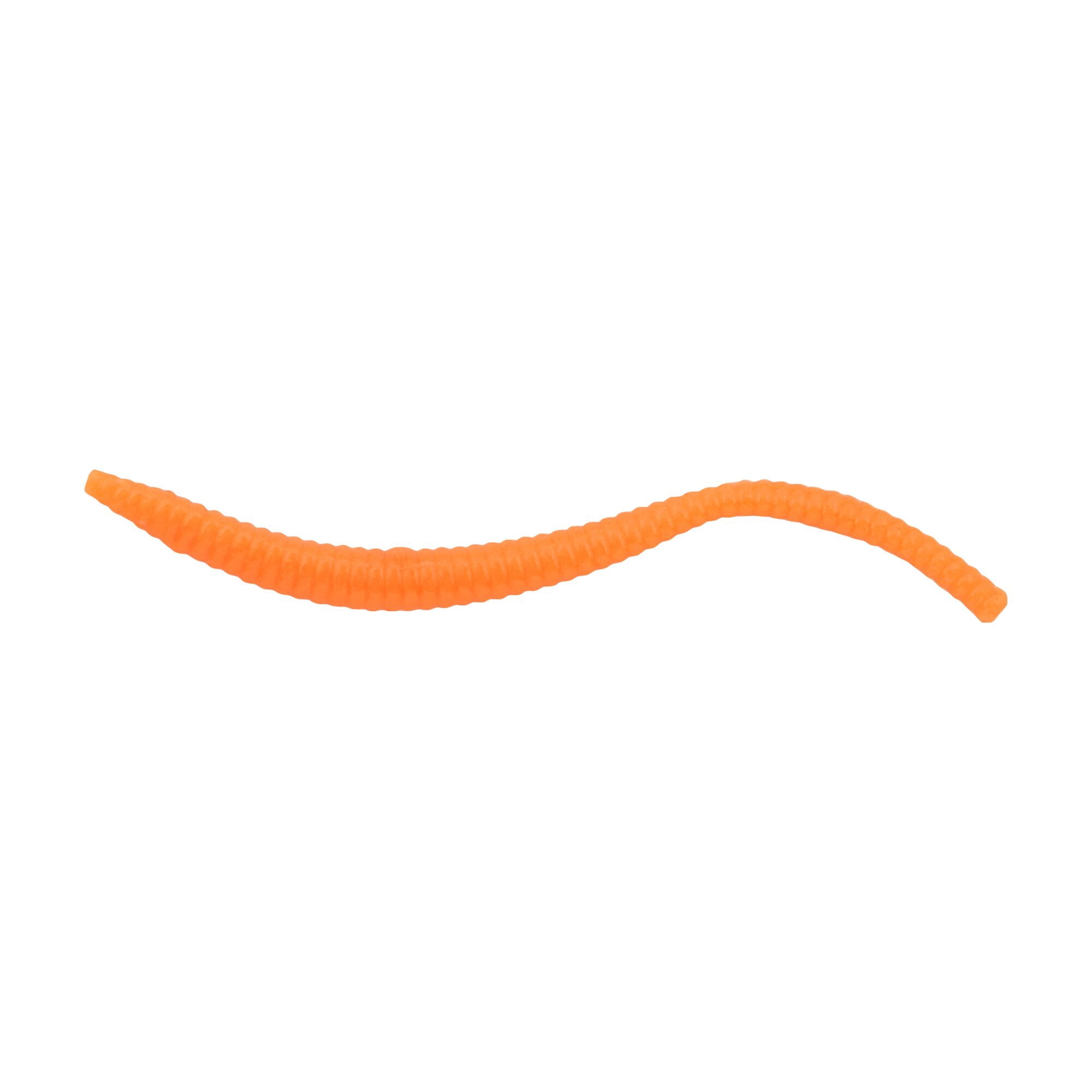 (2 pack) Berkley PowerBait® Power® Floating Trout Worm, 3 in, Worms, Fluorescent Orange (15 Count)