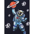 thumbnail image 6 of WIBACKER Boys Pajamas Set 2 Piece-Astronaut Short Sleeve Top & Shorts Pjs Set Kids & Toddler Sleepwear 3T, 6 of 11