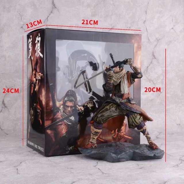 Modelo de anime Sekiro Shadow Dies Twice, edición física para coleccionistas, figura de oficina portátil en caja