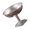 silver-S, variant on Sturdy 304 Nonrust Steel Footed Cups, Multipurpose Rust-Resistant Serving Bowls for Puddings Salads Cold Drinks