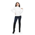 thumbnail image 5 of Blusa tejida de cuello alto Juvenil, 0248 (Blanco) blanco CH, 5 of 5