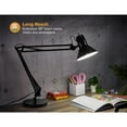 thumbnail image 4 of Bostitch Swing Arm Metal LED Desk Lamp, Black, 4 of 8