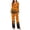 RYE-Orange, variant on Brqkzdu 2 Piece Womens Halloween Pajamas Sets Long Sleeve Collar Button Down Pj and Pajama Pants Loose Comfy Nightwear Sets