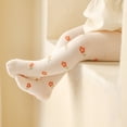 thumbnail image 4 of Laklulu Medias de algodón para niña, pantimedias finas ahuecadas de verano con encaje de malla para pies de niño, 4 of 5
