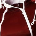 thumbnail image 2 of HomeDM Men's Quarter Zip Hoodie Long Sleeve Pullover Sweatshirt with Drawstrings Casual Athletic Tops for Gym Sports, 2 of 4