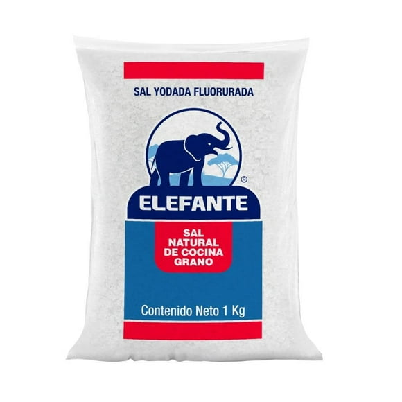 Sal Elefante natural de cocina en grano 1 Kg