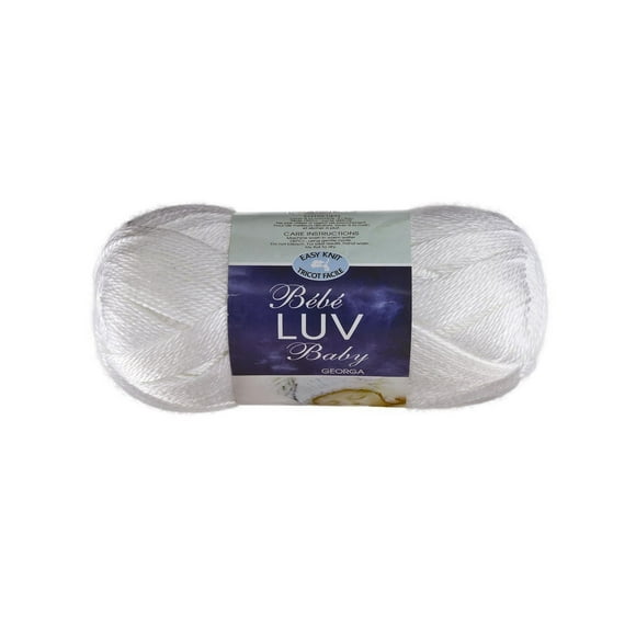 Baby Luv Blanc Fil 120g Livré dans de belles couleurs de bébé.