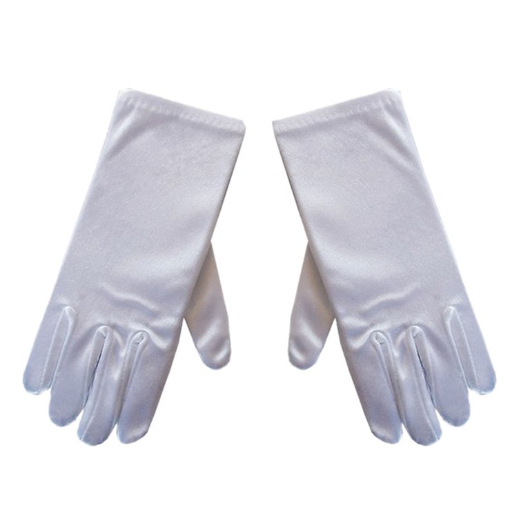 Spring/Summer unisex White Formal Gloves for Driving, Sun Protection, Skincare, Made of SPANDEX, Suitable for Jewelry & Dancing, Gardening, None