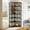 Black, variant on Fnova 78.7" Tall 7-Tier Corner Bookshelf, Industrial Large Corner Bookcase Storage Display Rack with Metal Frame for Living Room Home Office