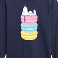 thumbnail image 3 of Peanuts - Snoopy Stacked Macarons - Youth Long Sleeve Tee, 3 of 6