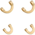 thumbnail image 1 of 100 Pack Folded Spinner Clevises for Fishing Inline Spinner Lure Making Accessories Freshwater Spinnerbait Blade Alabama Walleye Rig Brass 0.24*0.16"-100pk, 1 of 7
