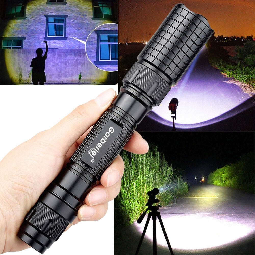 990000Lumens LED Rechargeable Flashlight Police Tactical T6 Torch Lamp Zoomable 