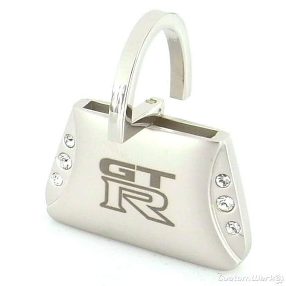 Nissan GTR Purse Shape Keychain (Chrome)