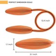 thumbnail image 2 of 4 Pack DIY Twist Curtain Tiebacks Creative Decorative Crystal Drape Tie Backs European Style Random Modelling Curtain Holdbacks for Home & Office Window Blackout & Sheer Drapery (Orange), 2 of 8