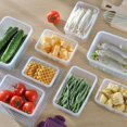 thumbnail image 4 of Caja de almacenamiento rectangular sellada para refrigerador con tapa, recipientes de plástico transparente para alimentos, apilables para microondas, 4 of 5