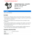 thumbnail image 2 of Throttle Position Sensor - Compatible with 2000 - 2005 Toyota Echo 2001 2002 2003 2004, 2 of 2