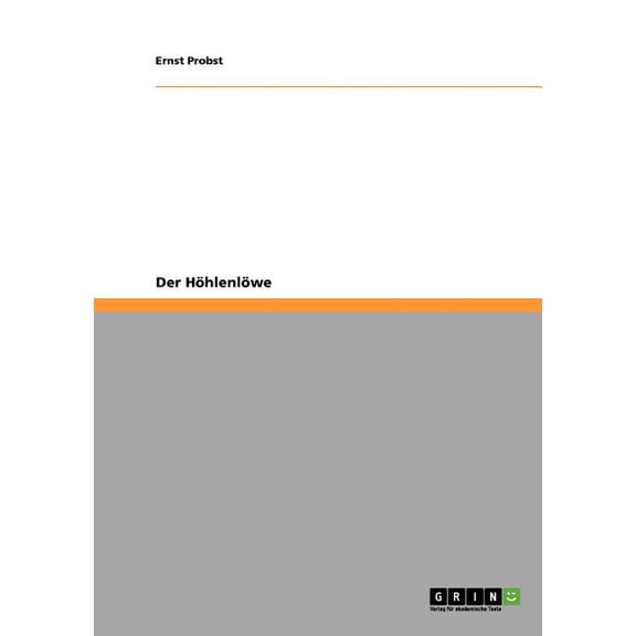 Der HÃ¶hlenlÃ¶we, (Paperback)