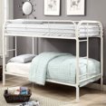 thumbnail image 2 of Furniture of America Wade Transitional Metal Bunk Bed, Twin/Twin, White, 2 of 6