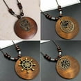 thumbnail image 4 of Retro Boho Ethnic Long Pendant Sweater Necklace Wood Beads Women Jewelry Gift, 4 of 8