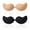 2 Pairs Nude+black, variant on Sticky Bra, Backless Strapless Bra Push Up, Adhesive Invisible Lift Up Bras 2 Pairs Skin Color