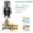 thumbnail image 4 of Straight Type Thermostatic Radiator Regulator Valves Temperature Control, 4 of 8