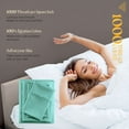 thumbnail image 4 of SGI Bedding 1000 TC Egyptian Cotton Bed Sheet Set - Full Size Sheets 1000 Count Sheets for Full Size Bed - Soft, Durable Sheets Cotton Sheets in 1000 TC 15" Deep Aqua Green, 4 of 7