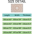 thumbnail image 2 of Coolnut Area Rug Brown Kaleidoscopic Effect Design Nursery Rug Floor Mat Kids Playing Mat 7' x 5' (80 x 58 in) for Living Room Bedroom, 2 of 6