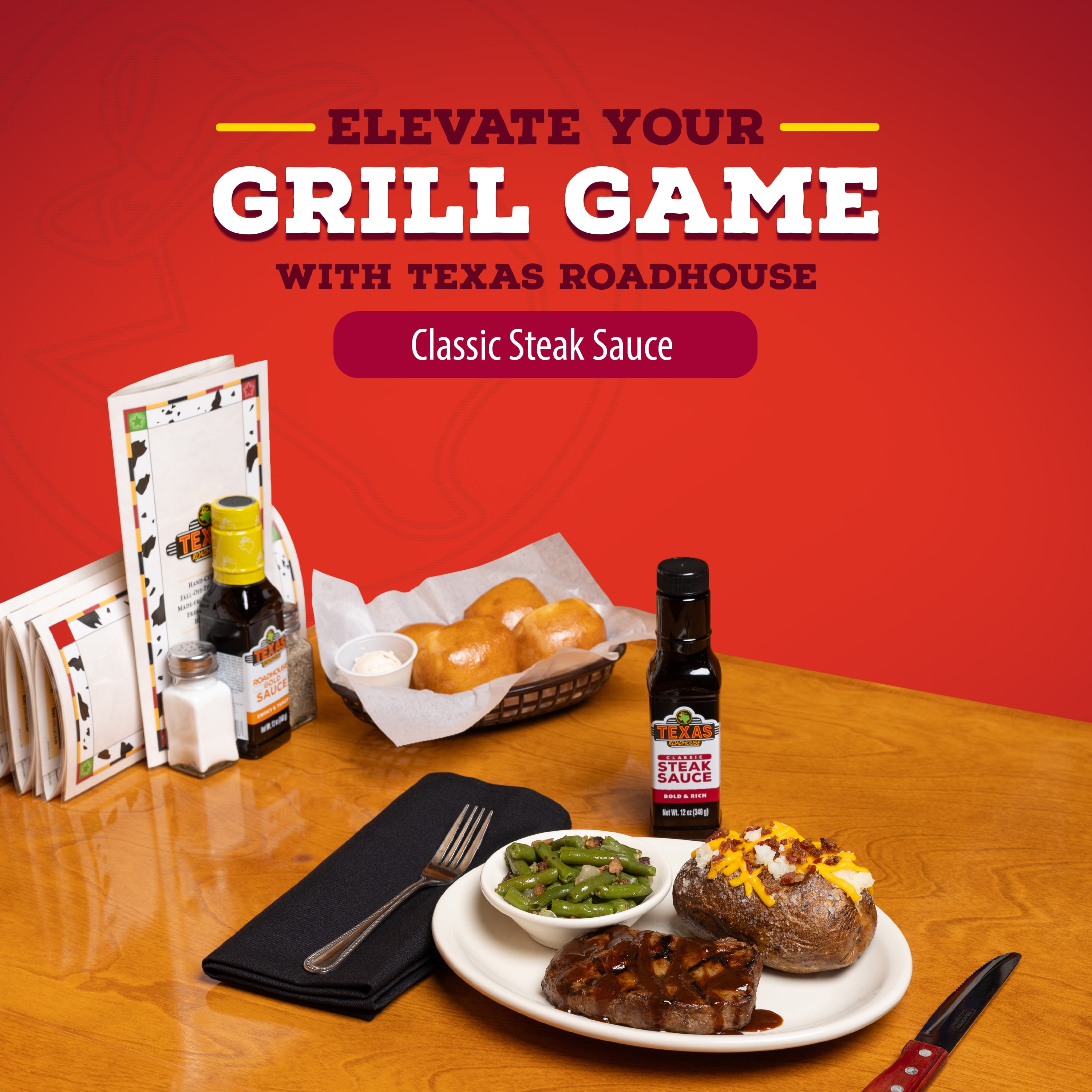 Texas Roadhouse Classic Steak Sauce, 12 oz.