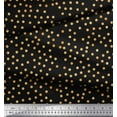 thumbnail image 2 of Soimoi Brown Cotton Duck Fabric Polka Dots Print Fabric by the Yard 42 Inch Wide, 2 of 3