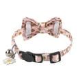 thumbnail image 2 of Collar De Gato Con Pajarita Y Campana, Collares Florales Clásicos Para Gatitos Con Pajarita Extraíble, Collar Ajustable Para Gatito, Cachorro, Perros Pequeños seitruly PT002755-05, 2 of 6