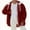 Wine, variant on Busydd Mens Winter Jacket Solid Color Long Sleeve Fleece Fuzzy Winter Coats for Men Casual Stylish Drawstring Hooded Mens Winter Coat with Pockets S