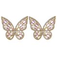 thumbnail image 1 of Boucles d'Oreilles Femmes Mode Strass Papillon Boucles d'Oreilles Percées Boucles d'Oreilles, 1 of 10