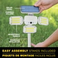 thumbnail image 4 of Bionic Floodlight Deluxe White by Bell+Howell Solar Lights, 4 of 5