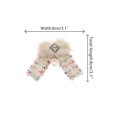 thumbnail image 2 of INSPIRE CHIC Women's Ribbon Brooch Braided Tweed Bow Tie with Bead, 2 of 5