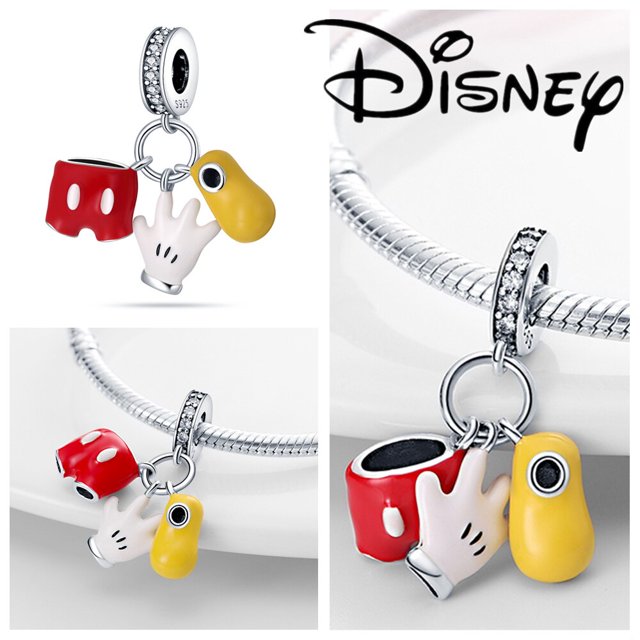 Disney Stitch Minnie Mouse Winnie Charms colgantes Fit Charms plata 925 Original pulsera cuentas encanto para colgante joyería regalo Dengxun unisex