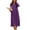 Bright Purple, variant on Women Zipper Robe Long Sleeves House Coat Soft Bathrobe Sleepwear with Pockets Housecoat Loungewear