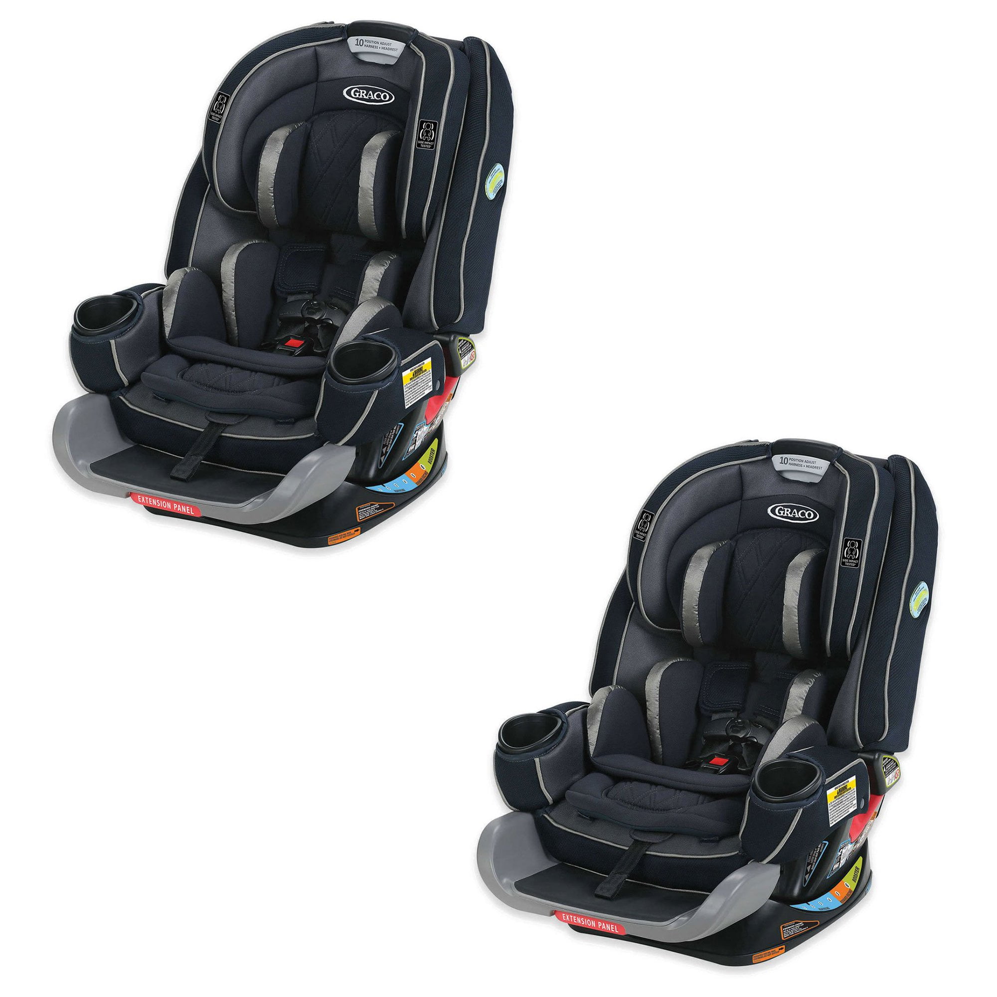 Graco 4ever Extend2fit Platinum 4 In 1 Convertible Safety Car Seat 2 Pack