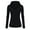 Black, variant on Black Jackets for Women Side Full Zip up Hoodie Thermal Warm Plus Size Hooded Sweatshirts Slim Fit Thickened Drawstring Tops with Zipper Pocket Dark Gray XXL