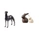 thumbnail image 1 of Figura De Perro De Resina, Escultura De Centro De Mesa Para Sala De Estar, Hotel, Navidad, Cerámica, Porcelana, Conejo, Soporte De TV, Mueble De Pascua, Decoración De Jardín, 1 of 8
